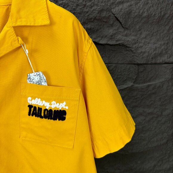 GALLERY DEPT. 2025 New Embroidered Logo Couple's Loose Denim Short-Sleeve Shirt - Picture 4 of 9